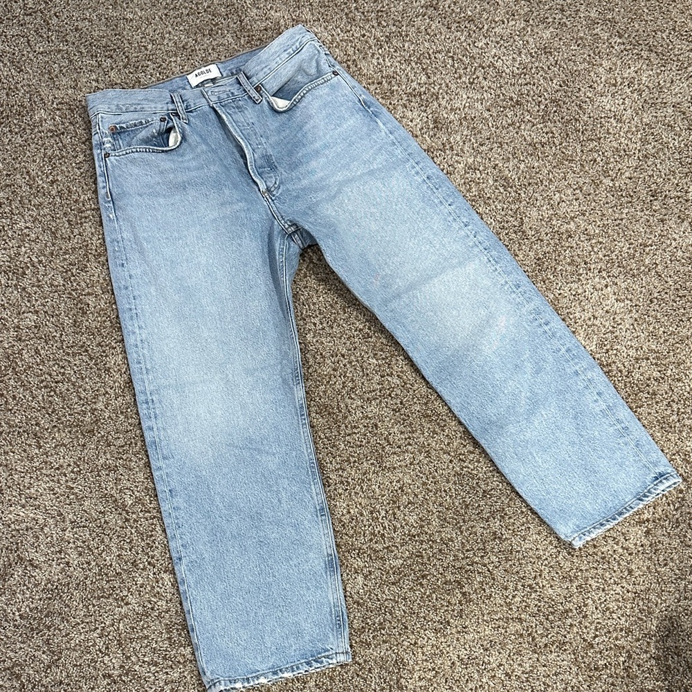 90'S CROP MID RISE STRAIGHT